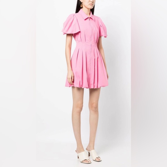 Simkhai CALLISTA PUFF SLEEVE DRESS -Pink - Picture 2 of 5